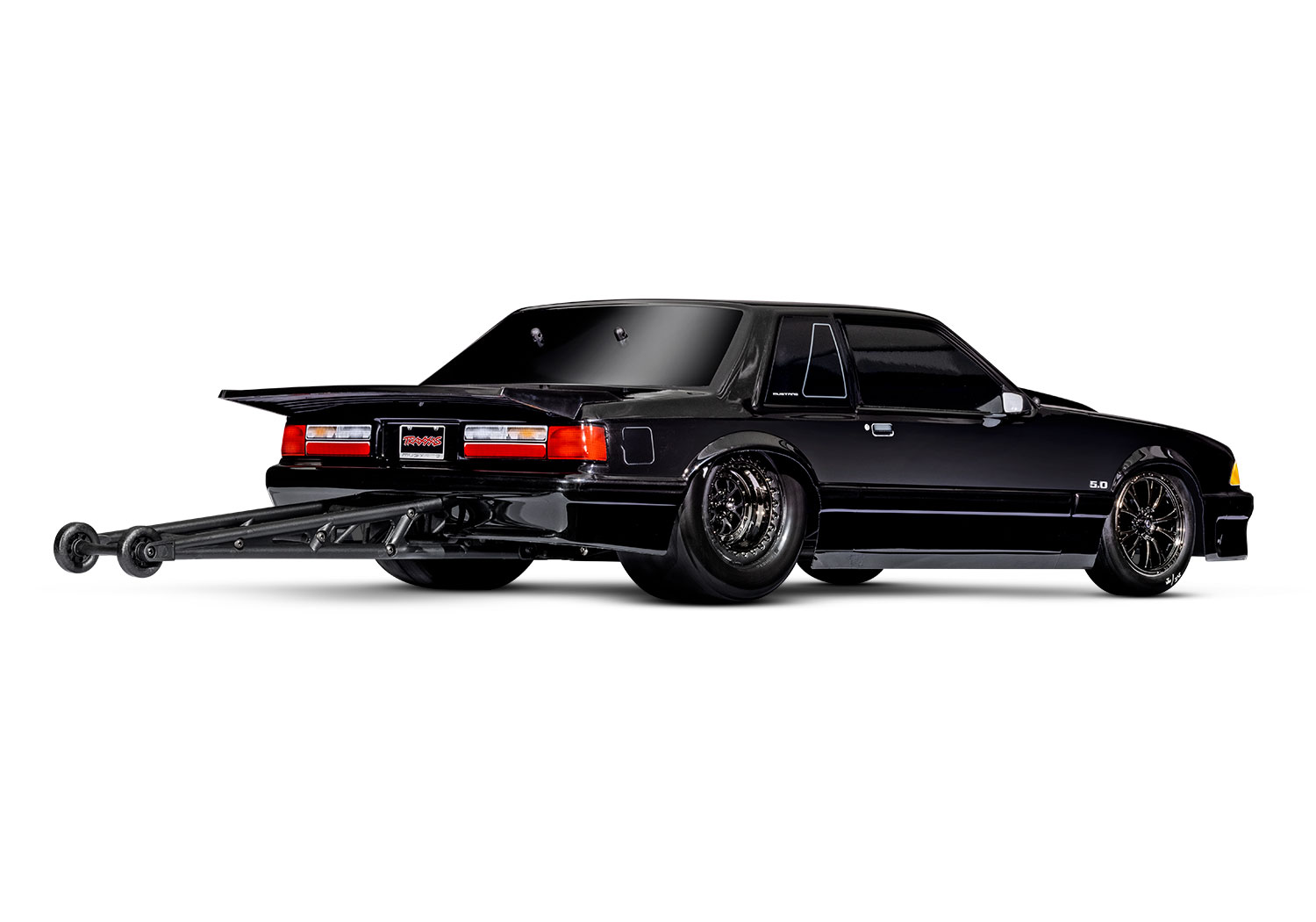 Rear Three-Quarter View Black