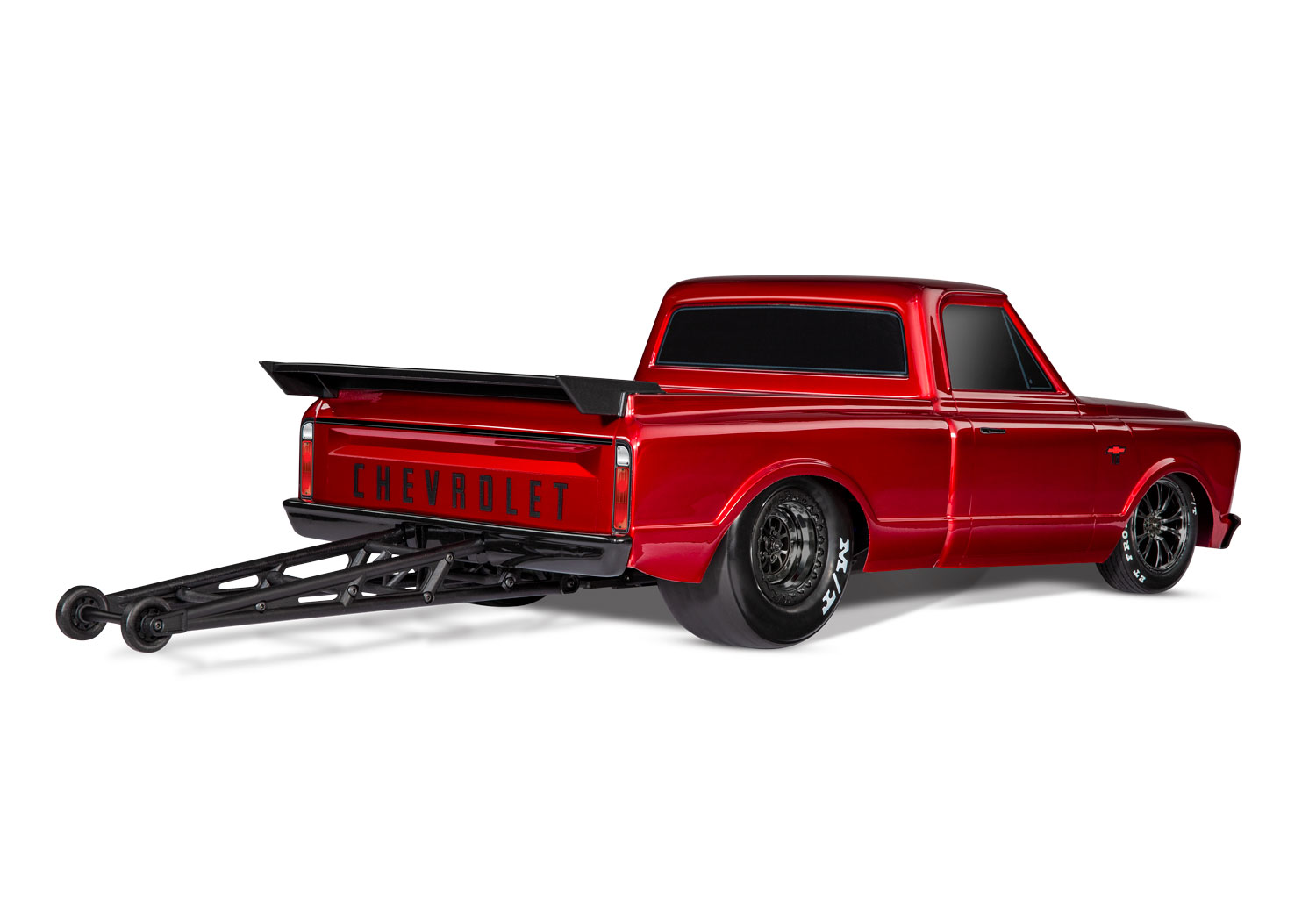 Rear Three-Quarter View Red