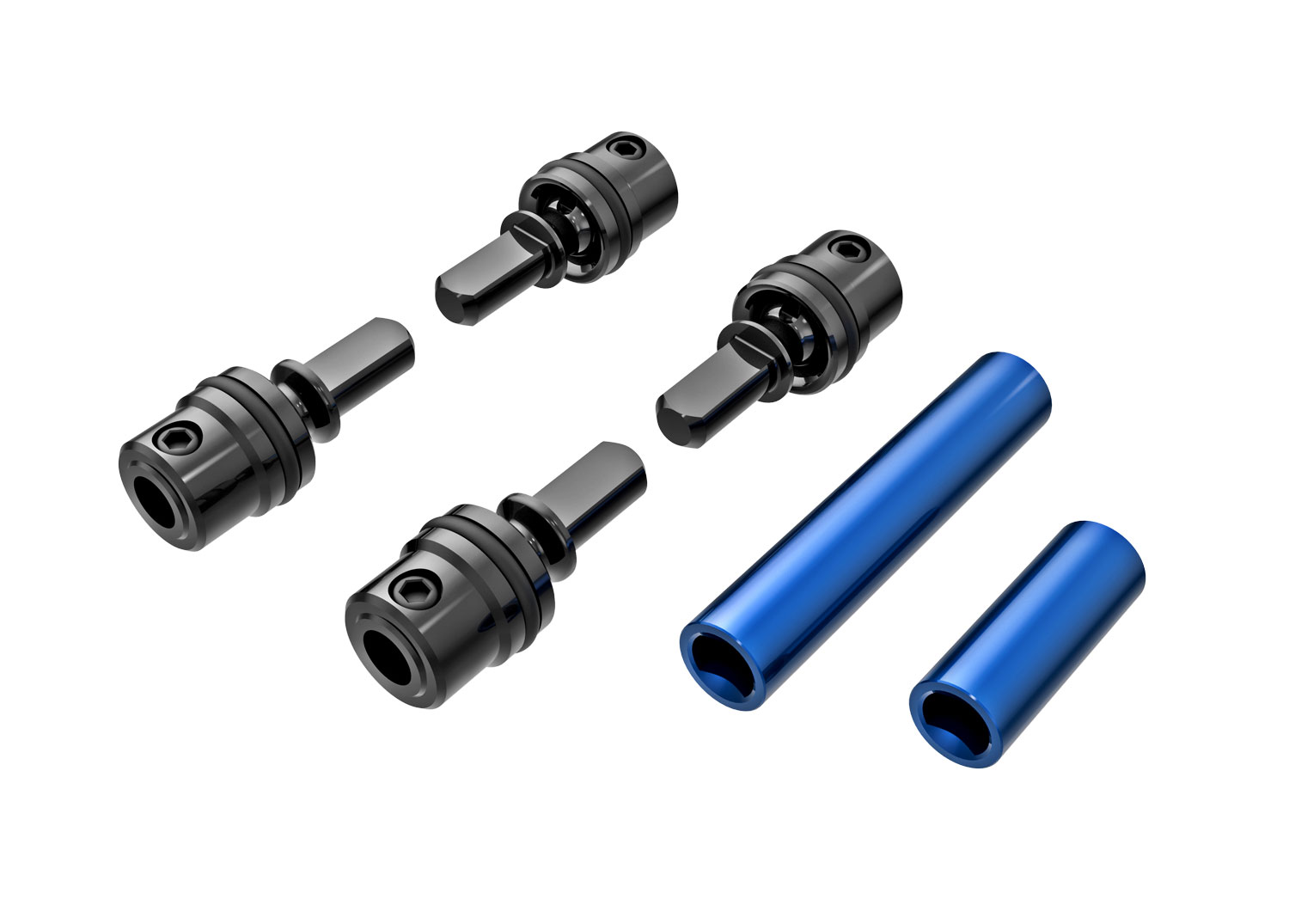 Blue Aluminum Center Driveshaft