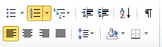 Word - Paragraph Section
