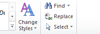 Word - Editing Section